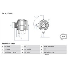 Bosch lichtmaschine 0986046220 gebraucht kaufen  Idar-Oberstein
