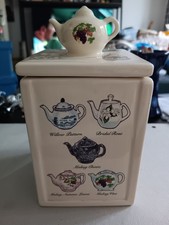 Ceramic tea caddy for sale  WOOLER