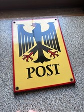Altes emailleschild post gebraucht kaufen  Waffenbrunn