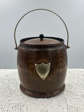 Wooden biscuit barrel for sale  RIPLEY