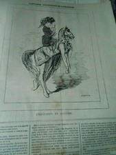 Cartoon 1872 equitation d'occasion  Expédié en Belgium