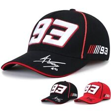 Boné de beisebol bordado preto Moto GP MARQUEZ 93 Peaked Bill 56-61cm comprar usado  Enviando para Brazil