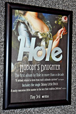 HOLE courtney love A4 FRAMED nobody's daughter 2010 ALBUM original promo poster comprar usado  Enviando para Brazil