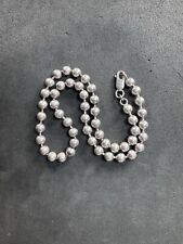 "Lote de joyería de 16"" cadena de bolas gruesas de plata de ley 925 vintage de 40 g N" segunda mano  Embacar hacia Argentina