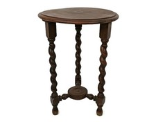 Mesa de vinho lateral de madeira torção cevada dois níveis pedestal planta bonsai suporte farmhou comprar usado  Enviando para Brazil