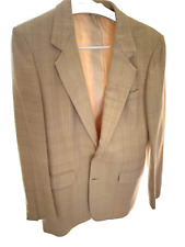 Gallery by Haggar Blazer Masculino 100% Seda 40R Cor Palha Natural Excelente Condição comprar usado  Enviando para Brazil