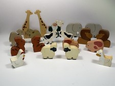 Conjunto de brinquedos vintage esculpidos em madeira feitos à mão Arca de Noé pintados à mão  comprar usado  Enviando para Brazil
