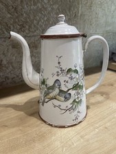 Cafetière émaillée fleurie d'occasion  Chaussin