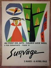 Survage affiche lithographiee d'occasion  Paris VI