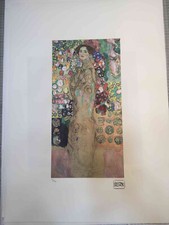 Litografia Gustav Klimt off set cm 50x70 assinatura na placa com certificado, usado comprar usado  Enviando para Brazil