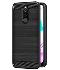 Usado, Capa telefone resistente preta fibra de carbono à prova de choque para XIAOMI REDMI 8 comprar usado  Enviando para Brazil