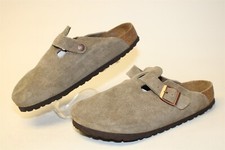 Tamancos femininos Birkenstock bege camurça slip on Boston tamanho 8 39 feitos na Alemanha sapatos comprar usado  Enviando para Brazil