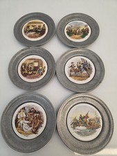 Lot pewter plates for sale  Casper