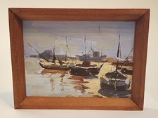 VINTAGE! REGOPICACERO "Porto" Micro Mosaico Pintura a Óleo a Bordo Emoldurado (8"x6"), usado comprar usado  Enviando para Brazil