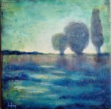 Tabeau contemporain paysage d'occasion  Tours-