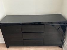 Sideboard black high for sale  HESSLE