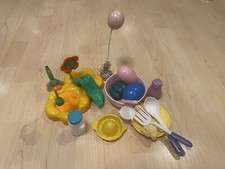 Cozinha E Banheira Conjunto de Brincadeiras Para Crianças. Banca de Chuveiro Doll’s, Colher Grande, Espátula, Vegetais. comprar usado  Enviando para Brazil