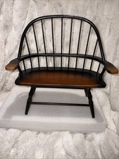 Cadeira de banco Windsor tamanho boneca móveis de madeira 10” L X 9,75” A X 4,5” W comprar usado  Enviando para Brazil