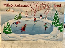 Lagoa de Patinação Animada Retired Dept 56 Village Natal FUNCIONA COM Caixa Completa comprar usado  Enviando para Brazil