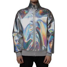 Jaqueta DOLCE & GABBANA prata iridescente zíper completo masculina bombardeiro IT50/US40/L 830usd comprar usado Jaqueta DOLCE & GABBANA prata iridescente zíper completo masculina bombardeiro IT50/US40/L 830usd comprar usado  Enviando para Brazil