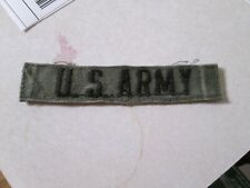 REMENDO MILITAR NOME DO EXÉRCITO DOS EUA FITA TAG OD VERDE COMBATE ANTIGO USADO UNIFORME DE RETIRADA comprar usado  Enviando para Brazil
