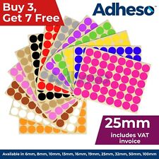 Adheso 25mm coloured for sale  CHATHAM