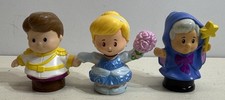 Fisher Price Little People Kopciuszek, Czarujący Książę, Figurki Wróżka Bóg Matka na sprzedaż  Wysyłka do Poland