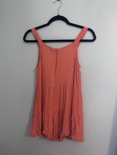 Macacão LOVE, FIRE NOVO sem mangas botão frontal em Living Coral Girls GG comprar usado Macacão LOVE, FIRE NOVO sem mangas botão frontal em Living Coral Girls GG comprar usado  Enviando para Brazil