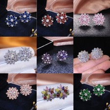 Lindo brinco de prata 925 com zircão cúbico feminino joia para festa de casamento comprar usado  Enviando para Brazil