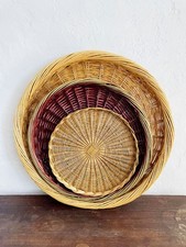 Trio plateaux osier d'occasion  Boussens
