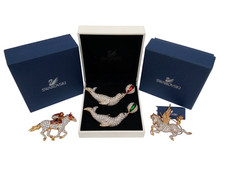 swarovski crystal brooches for sale  RUGBY