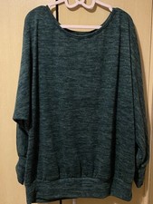Batwing jumper green for sale  STOCKPORT