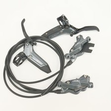 Usado, Conjunto de freio a disco hidráulico SRAM nível bronze 4 pistões dianteiro + alavanca traseira + pinças  comprar usado  Enviando para Brazil