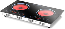 Cooktop elétrico portátil Karinear 2 queimadores 24 polegadas 110V ~ 120V trava de segurança infantil comprar usado  Enviando para Brazil