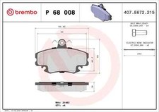 Plaquettes frein brembo d'occasion  Mirecourt