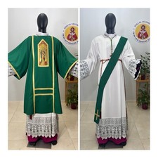 Green deacon dalmatic for sale  Garland