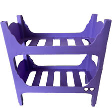 BONECA BELICHES OU 2 CAMAS DE SOLTEIRO MÓVEIS EMPILHÁVEIS CASA DE BONECAS Roxo comprar usado  Enviando para Brazil