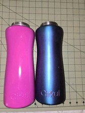 Garrafa de água com isolamento circular de aço inoxidável 32 oz - 2 sem topo, usado comprar usado  Enviando para Brazil