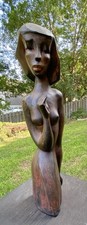 Escultura tallada en madera por DOROTHY DAY periodista estadounidense y activista social segunda mano  Embacar hacia Mexico