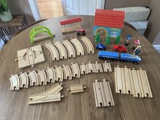 Wooden train set for sale  BRIDGEND