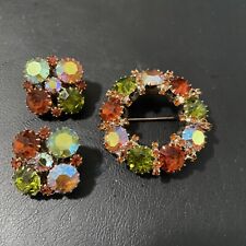 Conjunto de joias de strass colorido maravilhoso com marca Karu Arke comprar usado  Enviando para Brazil