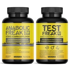 TEST FREAK 120 + ANABOLIC FREAK 96 PHARMA - Testosterona para crescimento muscular e força comprar usado  Enviando para Brazil