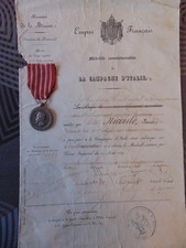 Médaille diplome campagne d'occasion  Châtellerault