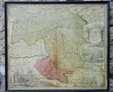 Antica carta geografica usato  Campagnano di Roma