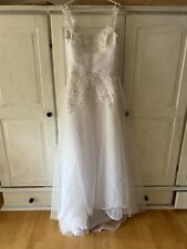 Brautkleid weiß hochzeitsklei gebraucht kaufen  Forchheim