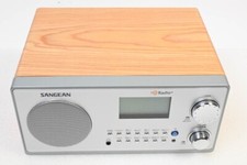 Armário de madeira Sangean HDR-18 mesa HD FM AM rádio prata nogueira - Estado perfeito comprar usado  Enviando para Brazil