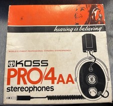 Usado, Fone de Ouvido Estereofones Profissionais Koss Pro/4AA Caixa Original com Manual!  comprar usado  Enviando para Brazil