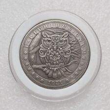 Moeda decorativa arqueada 38 mm coruja HOBO ART Morgan Eagle Back #280 comprar usado  Enviando para Brazil