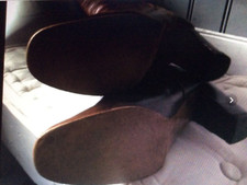 Bottes vintage cuir d'occasion  Rennes-