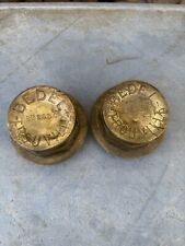 Pair antique brass for sale  EMSWORTH